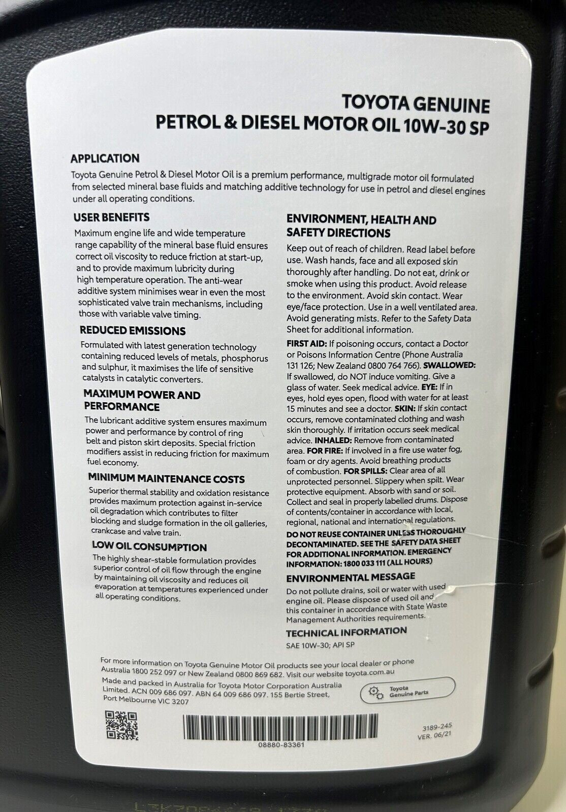 10W-30 Petrol/Diesel