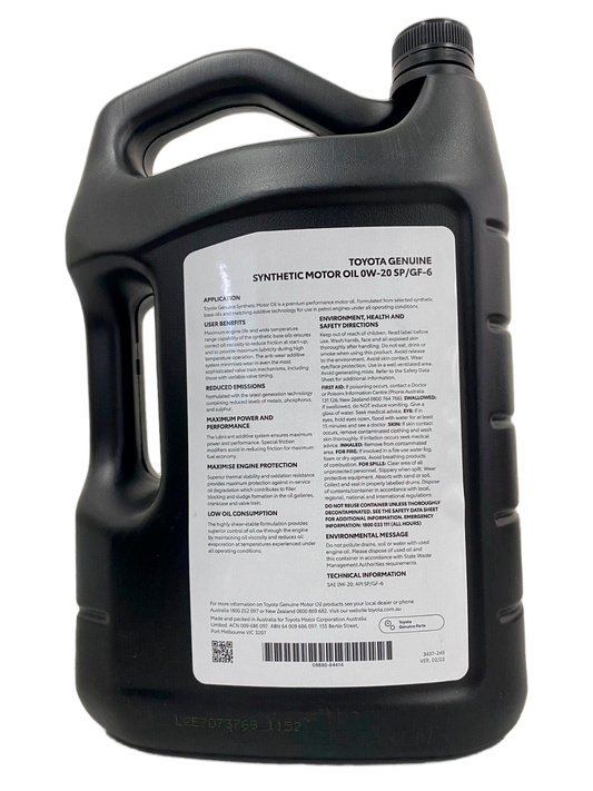 0W-20 SP Synthetic