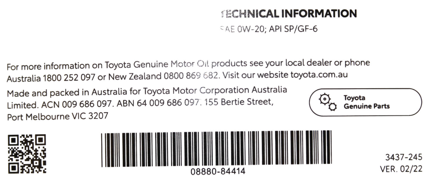 0W-20 SP Synthetic
