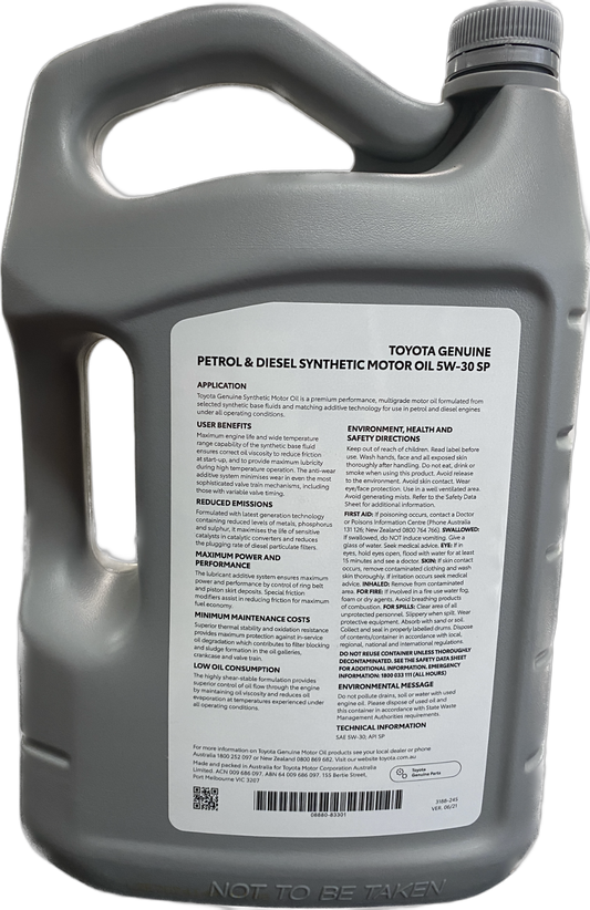 Pet & Dsl Syn Motor Oil 5W-30