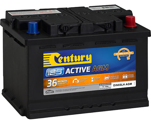 DIN65LH AGM Batt Century 70AH